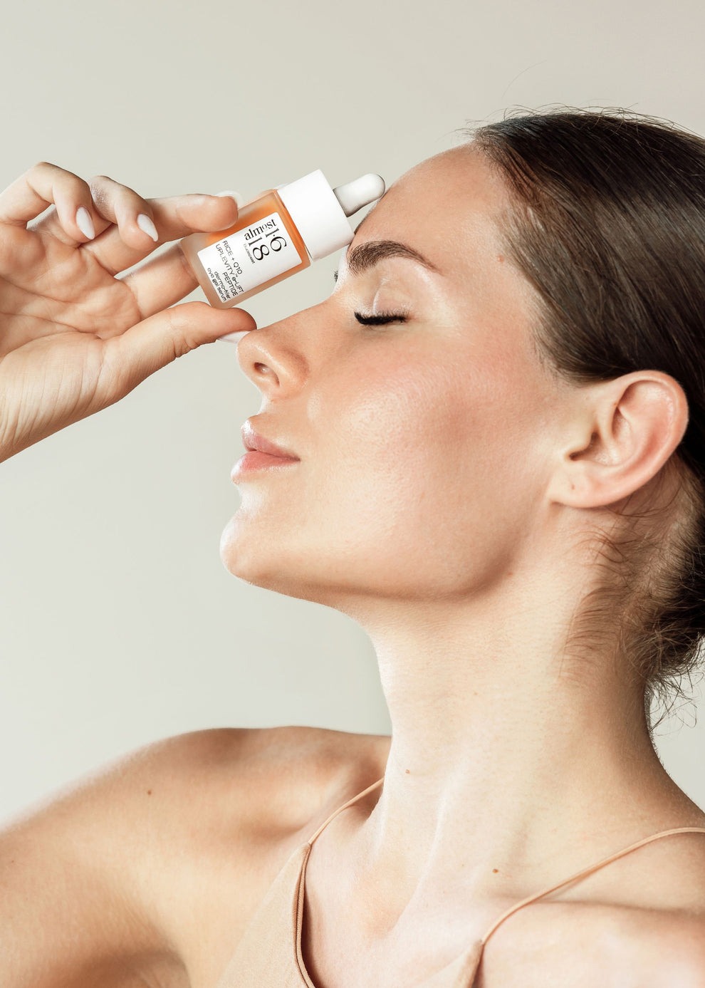 RICE+Q10 Peptide dermo-filler eye gel serum Almost1618, 15ml - imagine 2